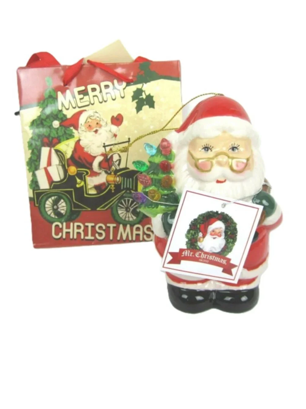 Mr. Christmas NEW Light Up Nostalgic Holiday 4 Large 5